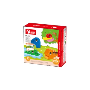 WANGE® - DUBIE 141 | lego duplo-kompatibilis építőjáték készlet | 13 db építőkocka | Dzsungel túra + képeskönyv WANGE® - DUBIE 141 | lego duplo-kompatibilis építőjáték készlet | 13 db építőkocka | Dzsungel túra + képeskönyv