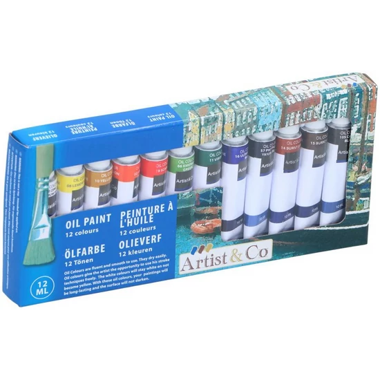 ARTIST&CO Olajfesték készlet 12 szín x 12ml