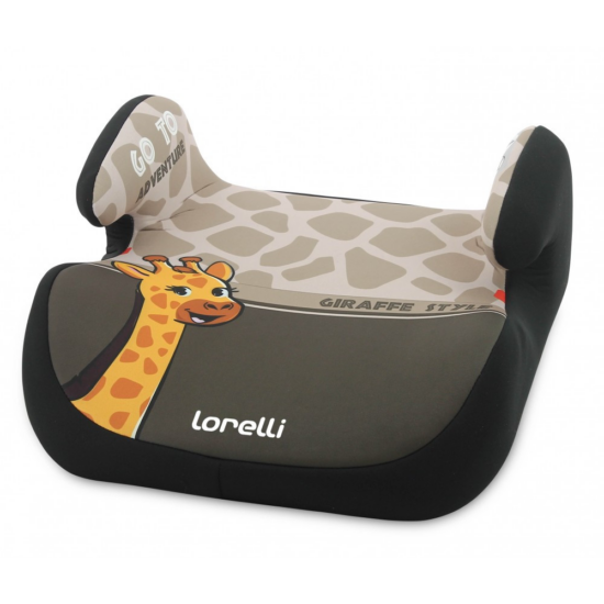 Lorelli Topo Comfort autós ülésmagasító 15-36kg - Giraffe light-dark beige 2020