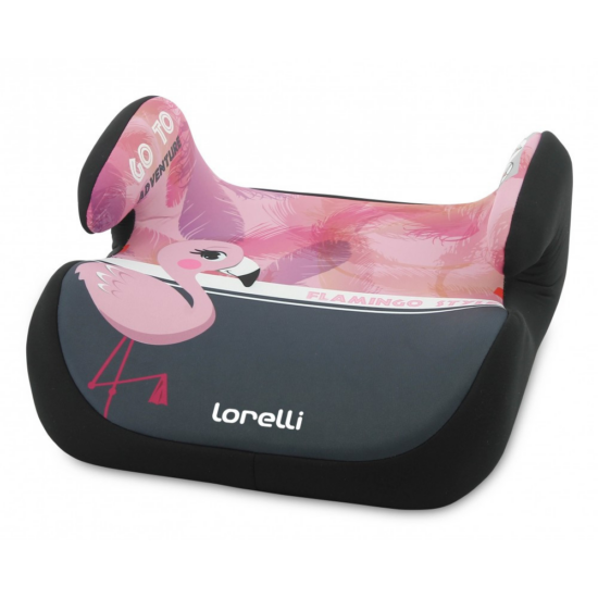 Lorelli Topo Comfort autós ülésmagasító 15-36kg - Flamingo grey-pink 2020