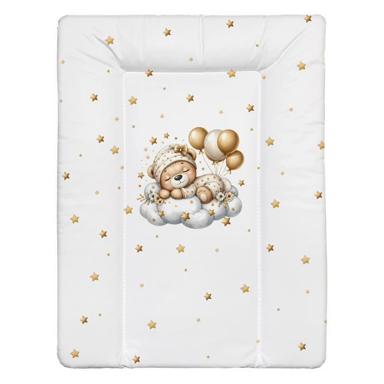 Color pelenkázó lap puha kicsi 70x50cm Maci uni bézs