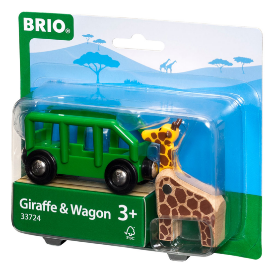 Szafari vagon állatokkal 33724 Brio
