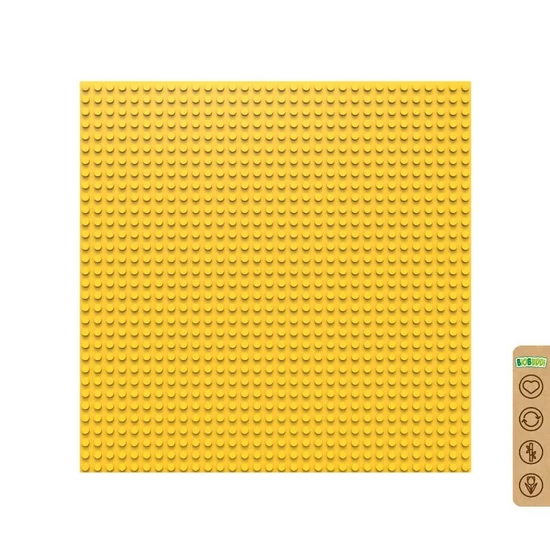 BiOBUDDi BB-0095 | legó-kompatibilis alaplap | 32x32 bütyök sárga