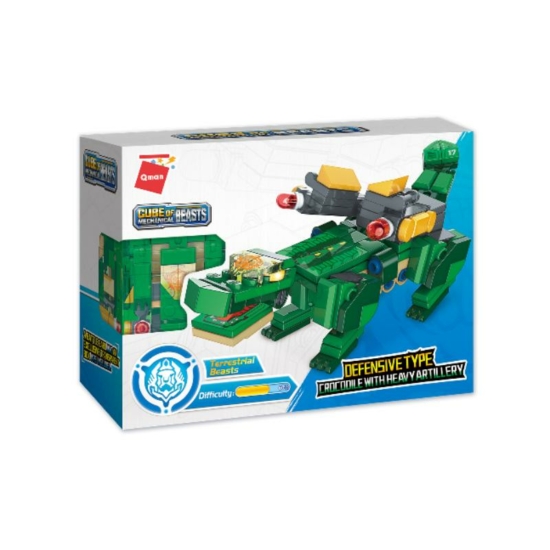 QMAN® 41217 | lego-kompatibilis építőjáték | ÚJ: Csoda Kocka | Krokodil nehéz tüzérséggel