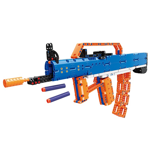 QMAN® 52004 | lego-technic-kompatibilis építőjáték | 528 db építőkocka | Type-95 gépkarabély puska – 10db szivacs tölténnyel