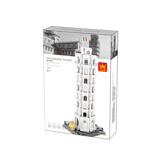 WANGE® 5214 | lego-kompatibilis építőjáték | 1334 db építőkocka | Pisai ferde torony – Olaszország