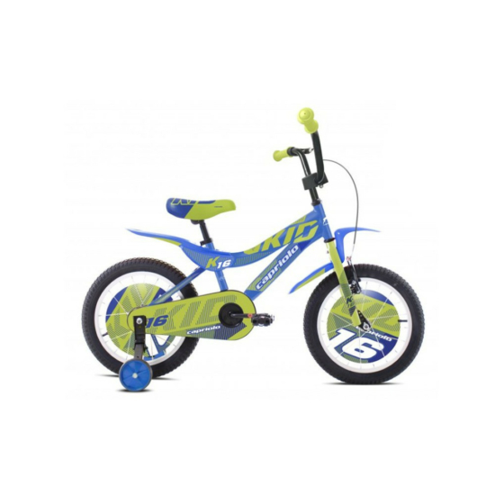 Capriolo Kid 16" gyerek kerékpár Kék-Zöld