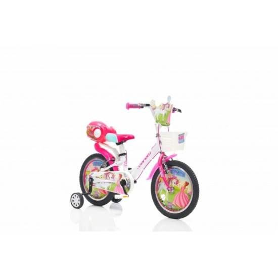 Corelli Lovely 16 gyerek könnyűvázas kerékpár Fehér-Rózsaszín