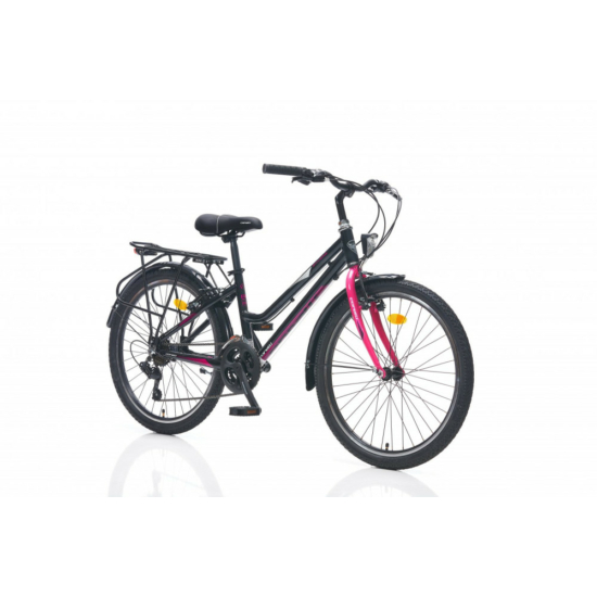 Corelli Shiwers 24 gyerek könnyűvázas kerékpár Fekete-Pink