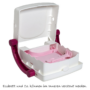 Kép 4/5 - KidsKit ülésmagasító, HI Seat, fehér-pink-rózsaszín