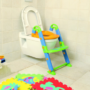 Kép 2/6 - KidsKit WC fellépő lépcső, bili és szűkítő, 3 az 1-ben, kék-narancs-zöld