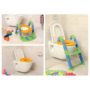 Kép 6/6 - KidsKit WC fellépő lépcső, bili és szűkítő, 3 az 1-ben, kék-narancs-zöld