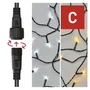Kép 1/6 - Standard LED sorolható karácsonyi füzér, 10 m, kültéri, meleg/hideg fehér
