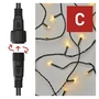 Kép 2/6 - Standard LED sorolható karácsonyi füzér – fényfüggöny, 1x2 m, kültéri, meleg fehér