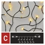 Kép 4/6 - Standard LED sorolható karácsonyi füzér – fényfüggöny, 1x2 m, kültéri, meleg fehér