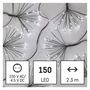 Kép 1/6 - LED fényfüzér – fürtök, nano, 2,35 m, beltéri, hideg fehér, időzítő