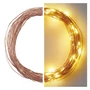 Kép 2/6 - LED karácsonyi nano fényfüzér, réz, 10 m, kültéri és beltéri, meleg fehér, időzítő