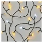 Kép 2/6 - LED karácsonyi fényfüzér, villogó, 18 m, kültéri és beltéri, meleg/hideg fehér, időzítő