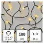 Kép 1/6 - LED karácsonyi fényfüzér, 18 m, kültéri és beltéri, meleg fehér, időzítő