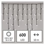 Kép 1/6 - LED karácsonyi jégcsapok, 10 m, kültéri és beltéri, hideg fehér, programokkal