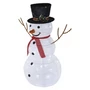 Kép 2/6 - LED összeszerelhető hóember, 90 cm, kültéri és beltéri, hideg fehér