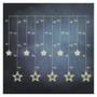 Kép 1/6 - LED karácsonyi fényfüggöny – csillagok, 185x105 cm, beltéri, meleg fehér