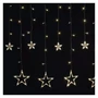 Kép 4/6 - LED karácsonyi fényfüggöny – csillagok, 185x105 cm, beltéri, meleg fehér