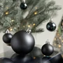 Kép 2/5 - 112 részes karácsonyfadísz fekete