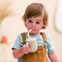 Kép 2/2 - Nattou itatópohár szívószálas szilikon 150ml homok