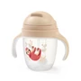 Kép 3/6 - BabyOno itatópohár szívószállal füllel 240ml bézs 1464/04