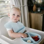 Kép 5/6 - BabyOno előke szilikon állítható kék 1639/01