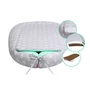 Kép 3/3 - Scamp babafészek kókuszbetétes Green Grey Elephant BF006