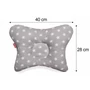 Kép 2/4 - Scamp laposfejűség elleni párna Blue Grey Stars BLP008