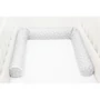 Kép 2/3 - Scamp rácsvédő hengerpárna 180cm Little Heart White Grey BRVE011 180CM