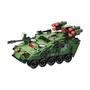 Kép 3/5 - QMAN® 42112 | készségfejlesztő katonai építőjáték | 329 db építőkocka | 3 az 1-ben Tank, harcigép vagy tankelhárító
