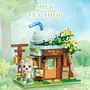 Kép 5/5 - QMAN® K28007 Keeppley | lego-kompatibilis építőjáték | 411 db építőkocka| Ash macska Milk tea shopja