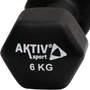 Kép 3/3 - Súlyzó neoprén Aktivsport 6 kg fekete