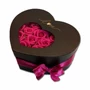 Kép 2/2 - Szappanrózsa szívbox, ablakos rózsadoboz - pink - L + led világítással